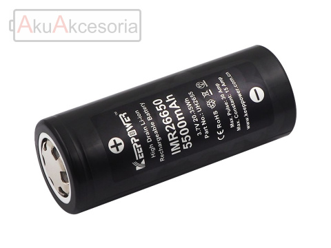 Keeppower 26650 5500mAh 3,6V - 3,7V Li-ion