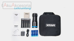 Latarka do nurkowania Xtar D30-4000lm Full Set z ładowarką i akumulatorami
