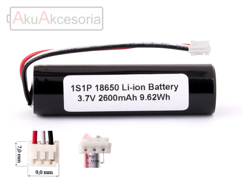 Keeppower 1S1P 18650 2600mAh 3,7V Li-ion zabezpieczony (PCB)