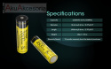 Nitecore Akumulator 18650 - 3600mAh 8A 3,6V - 3,7V NL1836HP