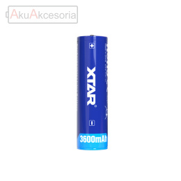 Xtar Akumulator 18650 - 3600mAh Li-Ion 3,6V zabezpieczony (PCB)